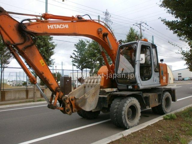 Japan used wheel excavator Hitachi FX125WD-5 for sale